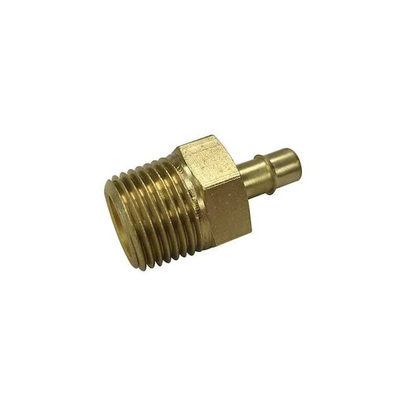 Mem-Co Straight, Brass, MNPT 1/4", Barbed 3/8" 1/4B8