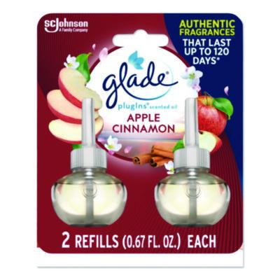 Glade® Plugin Scented Oil Refill, Apple Cinnamon, 0.67 oz, 2/Pack 315104