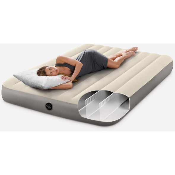 Intex 10 In. Queen Deluxe Single-High Airbed Dura-Beam Standard Series