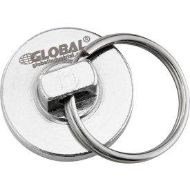 Global Industrial Neodymium Magnetic Assembly w/ Key Ring 35 Lbs. Pull 6/Pack