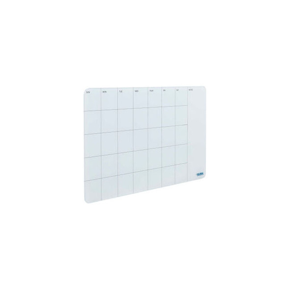 Global Industrial Glass Cubicle Calendar Dry Erase Board Monthly 24""W x 14""H