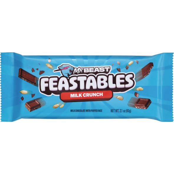 Feastables Milk Chocolate Crunch Candy Bar XEL23896 Pack of 24