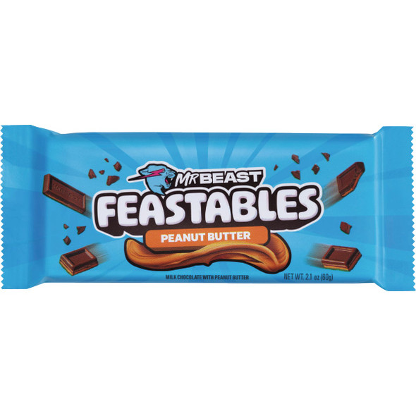 Feastables Chocolate Peanut Butter Candy Bar XEL23895 Pack of 24