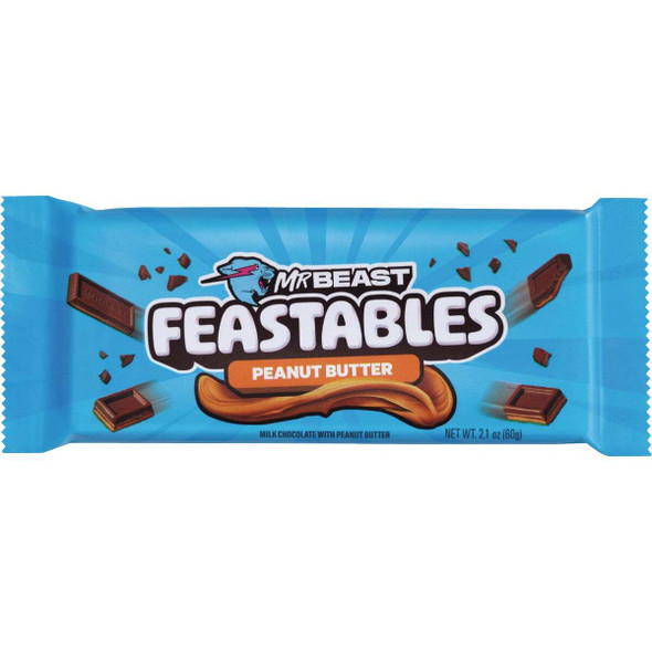 Feastables Chocolate Peanut Butter Candy Bar XEL23895 Pack of 24