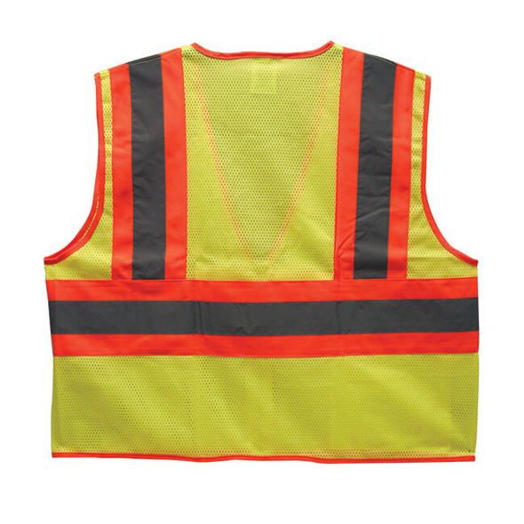 TruForce™ Two-Tone Mesh Safety Vest, 4X-Large, Lime, 1/Each