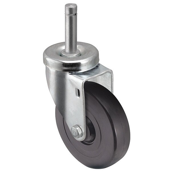 5" X 1-1/4" Non-Marking Polyolefin Swivel Caster, No Brake, Loads Up To 300 lb