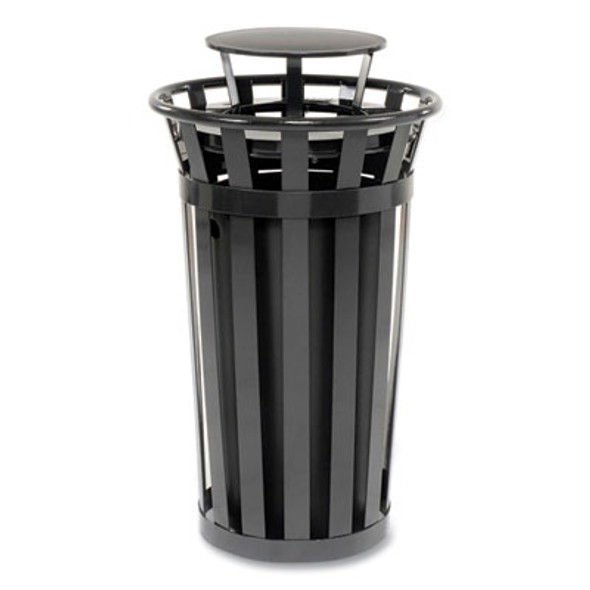 Global Industrial® WASTEBASKET,TRASH W BONNE 260803BK