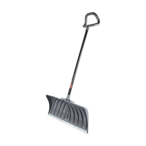 Snow Shovel, 27 in W x Steel Blade, 44 in L Steel Handle