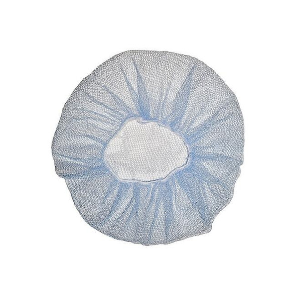 Condor Hairnet, Polyester, 21 in Dia., Blue, 100 PK 819T09