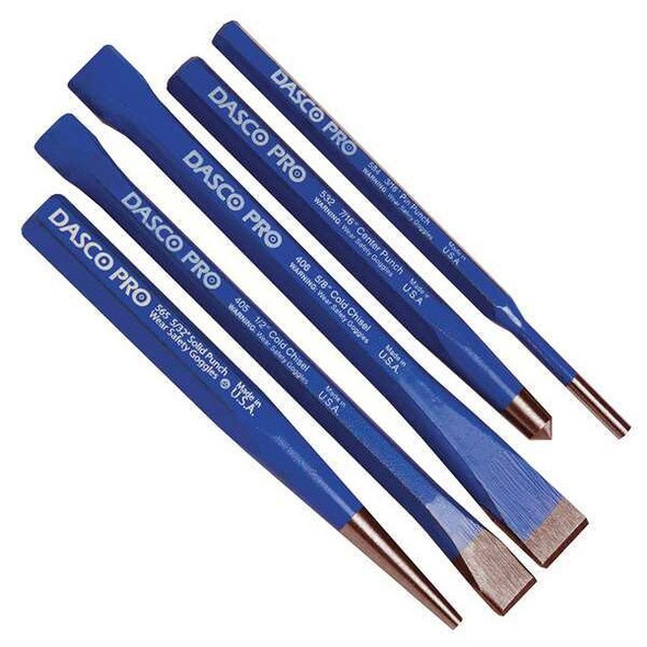 Dasco Pro Punch and Chisel Set,5 Pcs 13