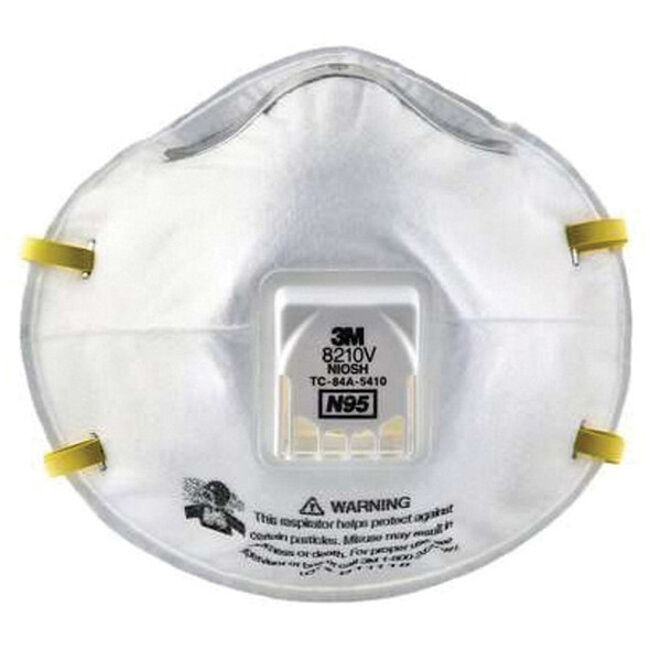 3M™ 8210V Particulate Respirator, Universal, N95 Filter, 0.95 Filter Efficiency, W/Exhalation Valve