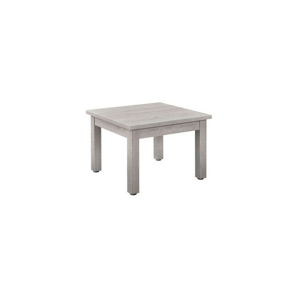 Interion Wood End Table - 24"" x 24"" - Gray