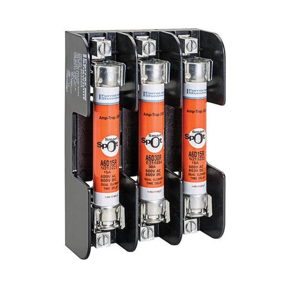 Mersen UL Class Fuse, RK1 Class, Time-Delay, 2A, 600V AC, Non-Indicating A6D2R