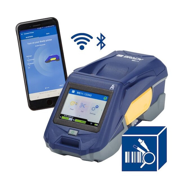 Brady Portable Printer, Single Color, 300 dpi M611-PWID