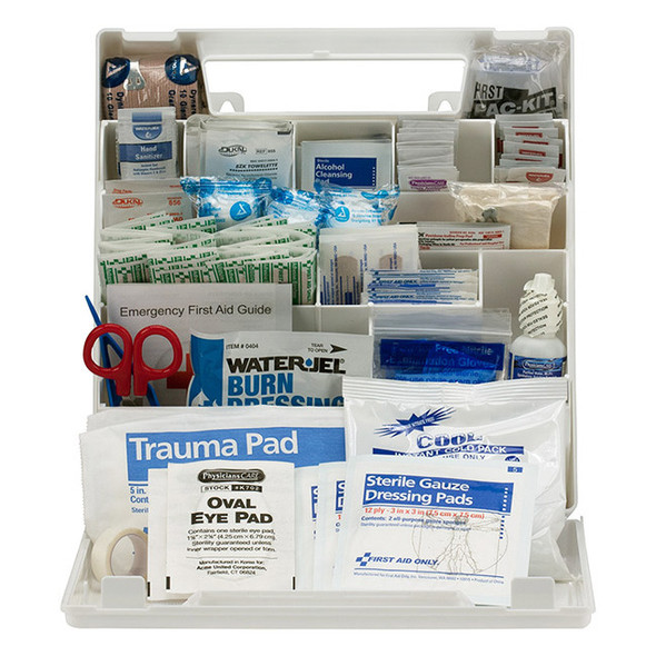 50-Person, 183-Piece ANSI A+ First Aid Kit, Plastic, 1/Each