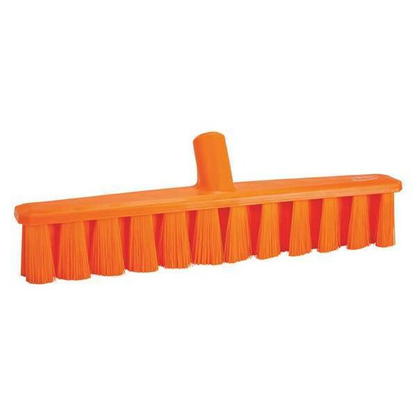 Vikan 15 1/4 in Sweep Face Broom Head, Medium, Synthetic, Orange 31737