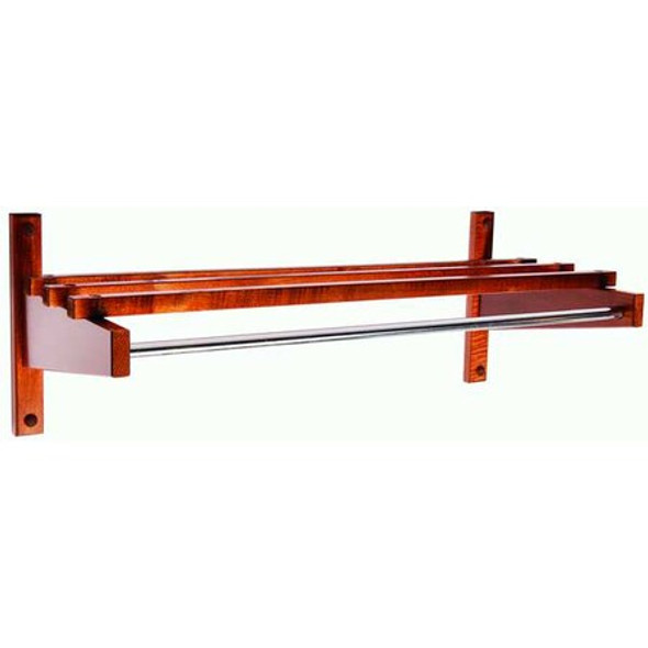 Csl Wall-Mount Garment Rod,30 in W,Brown EC-30W Csl Wall-Mount Garment Rod,30 in W,Brown EC-30W