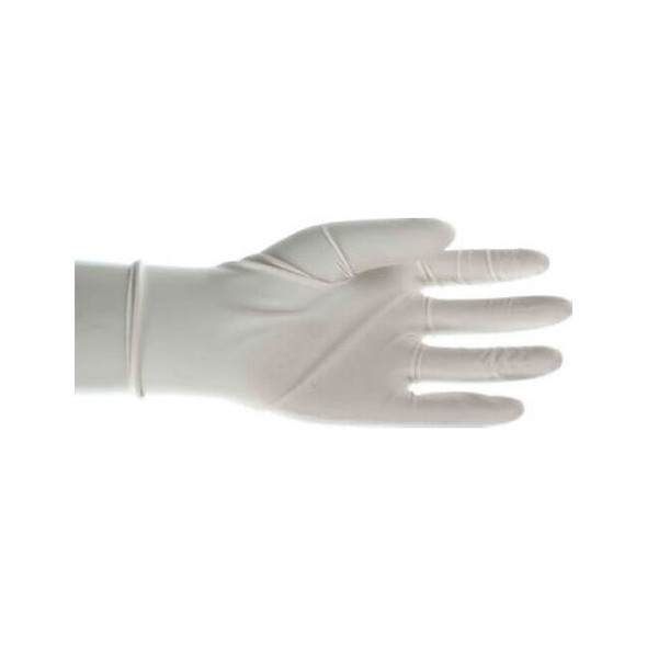 General Grade 3 Mil, Disposable Latex Gloves - 9.5" - Powdered, 100/bx