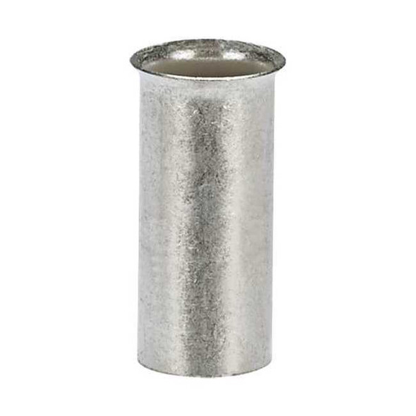 Panduit Ferrule, 6 AWG, Non-Insul, 19/32in., PK250 F84-15-TL