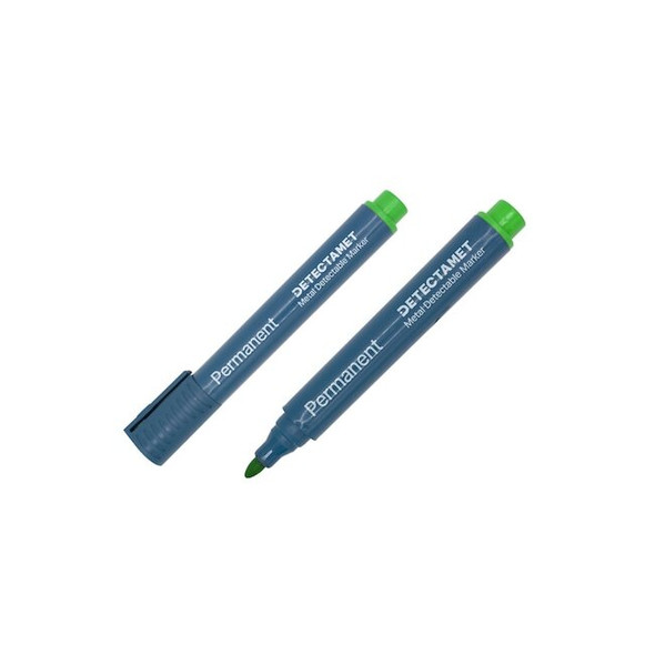 Metal Detectable Permanent Marker, Green Color Family, 10 PK