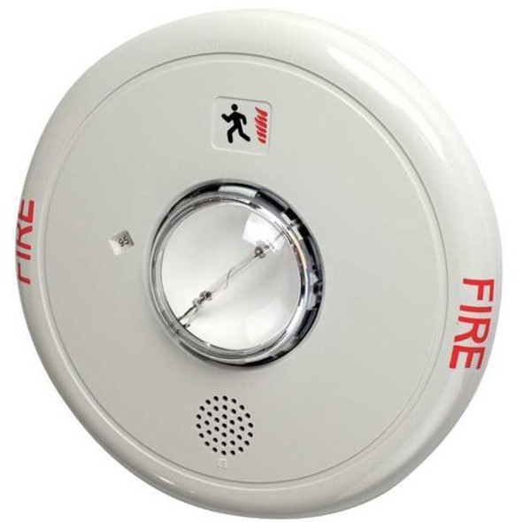 Edwards Signaling Horn Strobe, Marked Fire,Ceiling EGCF-HDVMH