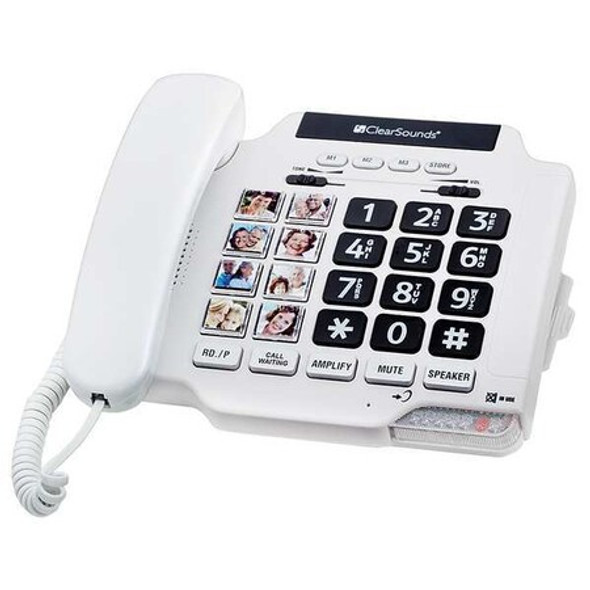Clearsounds Telephone, Corded, White CSC500