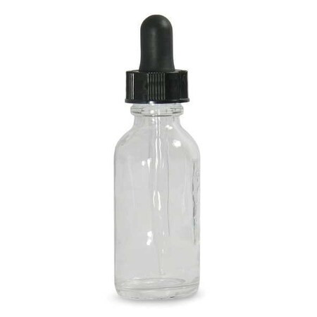Qorpak Dropper Bottle, 60mL/2oz, Clear, Round, PK24 GLC-05724