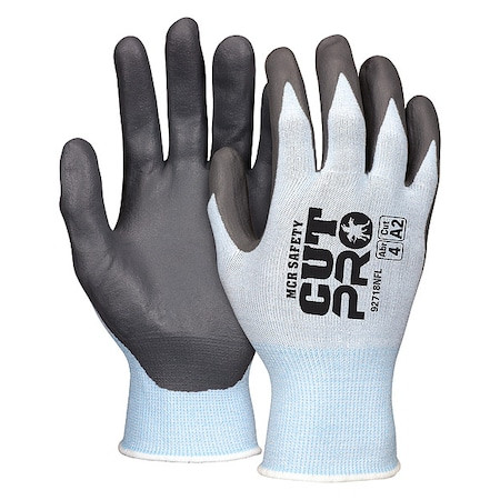 Coated Gloves, Cut Level A2 ,Dipped ,Nitrile ,Sandy ,XS 12 PK