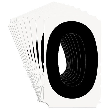 Brady NumberLabel,4-3/4inH,3-1/8inW,PK10 5140P-0