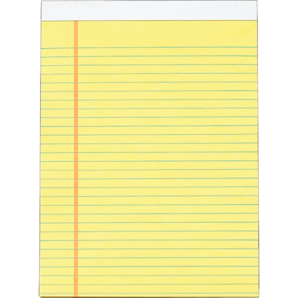 Staples 8-1/2 In. W. x 11 In. H. 50-Sheet Yellow Top Bound Legal Pad (12-Pack)
