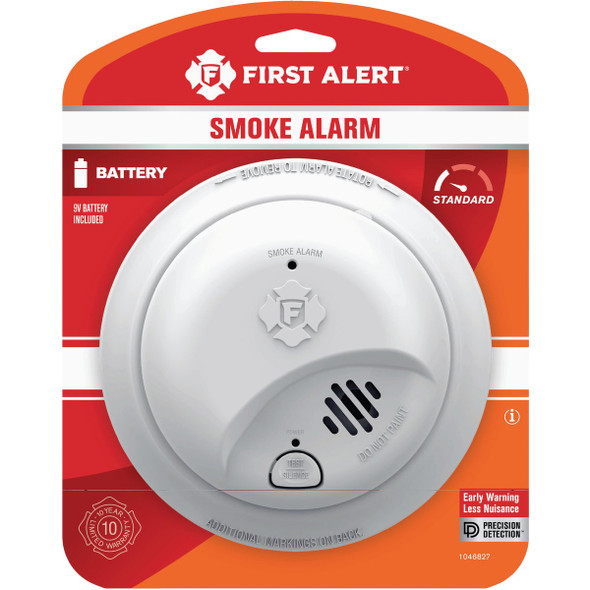 First Alert SMI100 Battery Powered Ionization Smoke Alarm 1046827