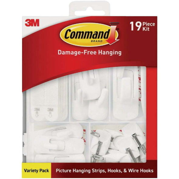 Command General Purpose Strips, Hooks & Wire Hooks Variety Kit, 54-Pack 17231-ES