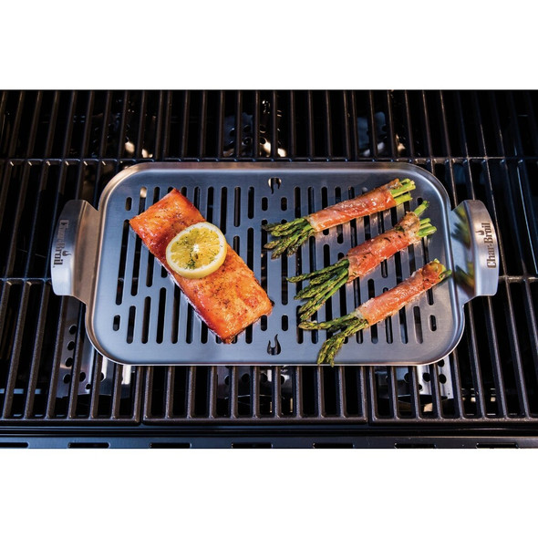 Char-Broil Grill+ 16.75 In. x 8.63 In. Grill Topper CB1250114P6 885222