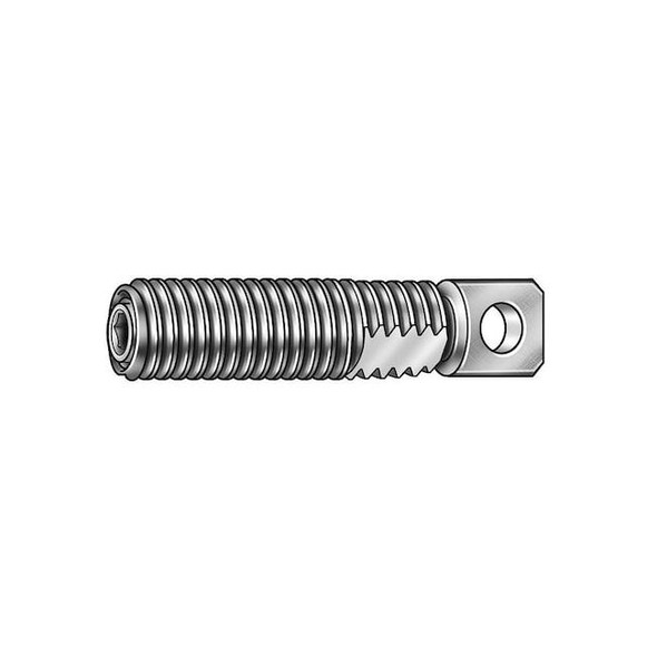 Swivel Spring Anchor, #6-32, 5/8 in L, 18-8 Stainless Steel Plain