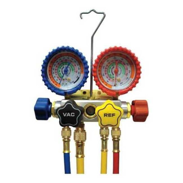 Imperial Mechanical Manifold Gauge Set,4-Valve 846-CS