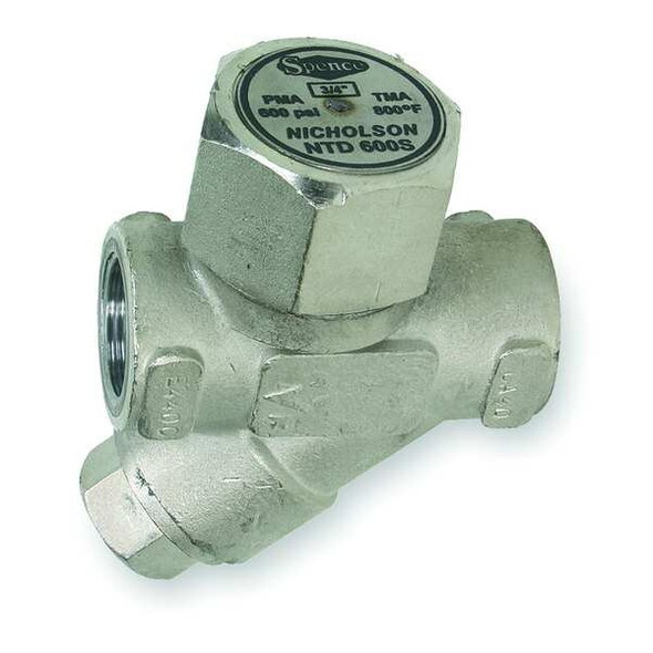 Steam Trap, 800F, Stainless Steel, 600 psi, Pipe Configuration: Straight