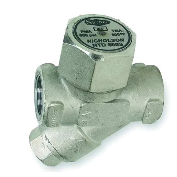 Crescent Nicholson Steam Trap,800F,Stainless Steel,600 psi NTD600-N1C9S