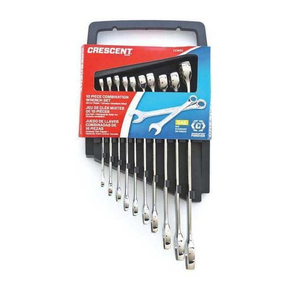 Crescent 10 Piece 12 Point Metric Combination Wrench Set CCWS3-05