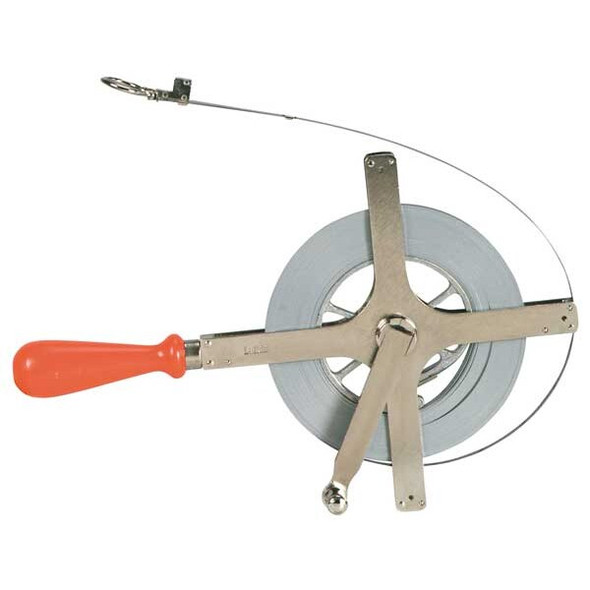 1/4" x 30m/100' Derrick SAE/Metric Dual Sided Chrome Clad Tape Measure