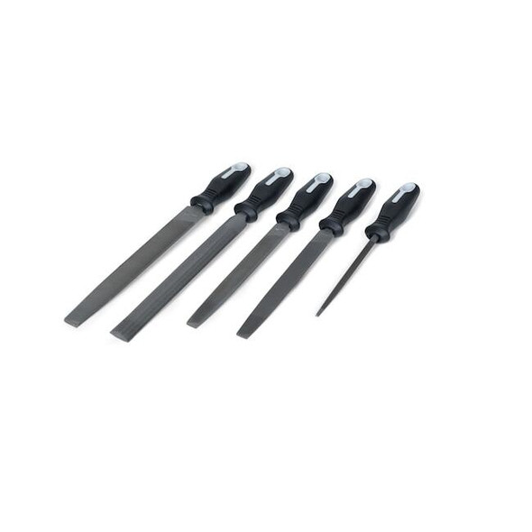 Nicholson Machinists File Set, Ergonomic, 5 piece 22040HNNN