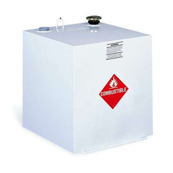 50 Gallon White Square Steel Liquid Transfer Tank for Trucks