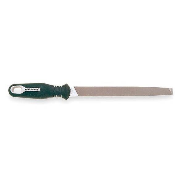 10" Mill Single Cut Bastard File with Ergonomic Handle
