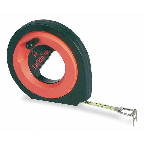 Crescent Lufkin Long Tape Measure,3/8 In x 100 ft,Orange HYT100 Crescent Lufkin Long Tape Measure,3/8 In x 100 ft,Orange HYT100