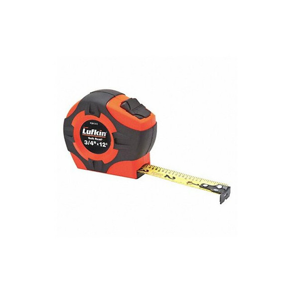 3/4" x 12' Quikread Power Return Yellow Clad Tape Measure