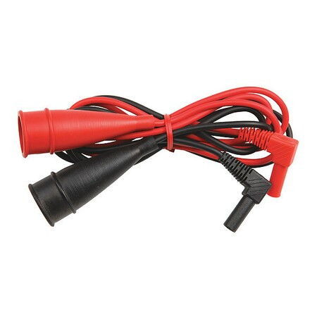 Test Products Intl Red,black lead w large alligator clip 6f A073