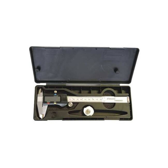 Test Products Intl Caliper Fractional Elec Digital,0-6" 3C350