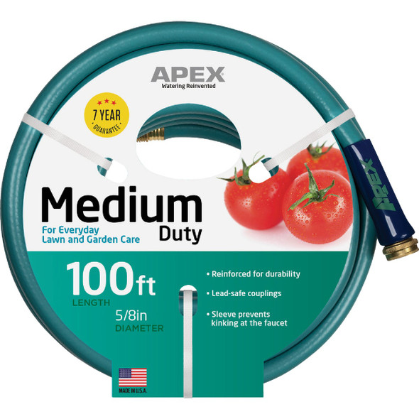 Apex 5/8 In. Dia. x 100 Ft. Medium Duty Garden Hose 8535-100