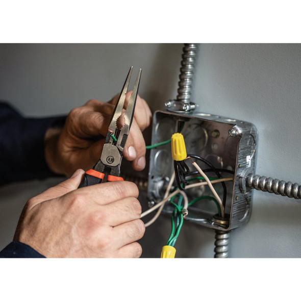 Crescent Z2 6 In. Dual Material Long Nose Pliers Z6546CG-06 351243