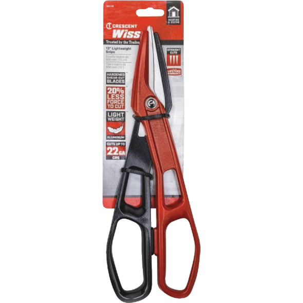 Crescent Wiss 12 In. Lightweight Aluminum Straight-Cut Tinner Snips