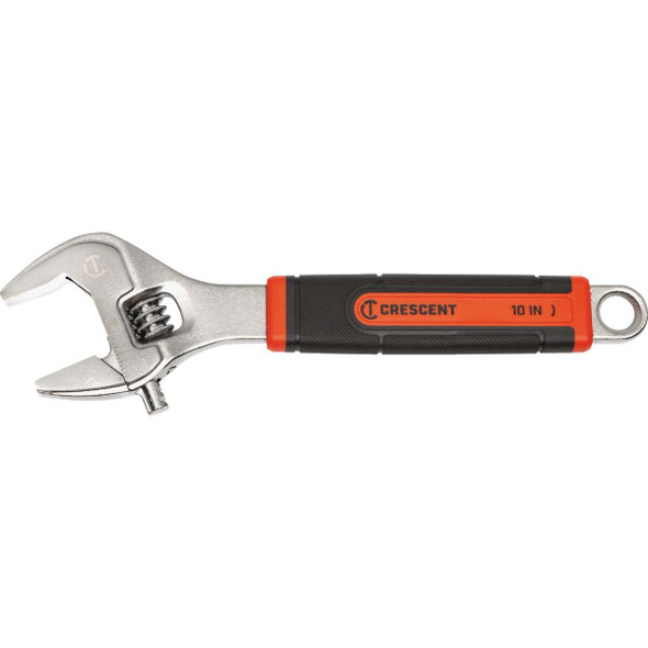 Crescent 10 In. Comfort Grip Adjustable Wrench with Quick-Fit-Jaw AC310CVS